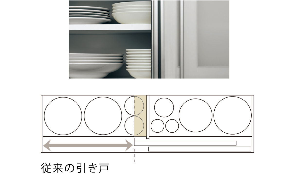 従来の引き戸